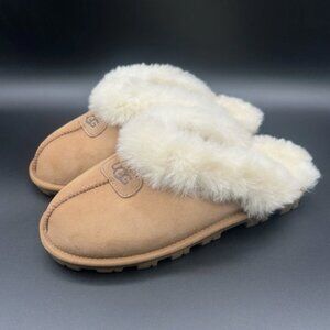 NEW UGG Coquette Chestnut Suede Slippers in Women's Size 9 - 5125
